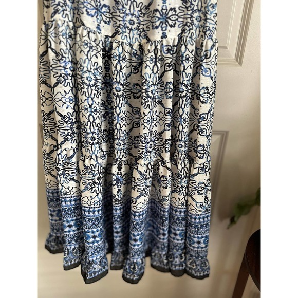 NWT Taylor Printed Flutter Sleeve Bodice Cut Out A-Line Dress Sz 2 - Picture 5 of 12